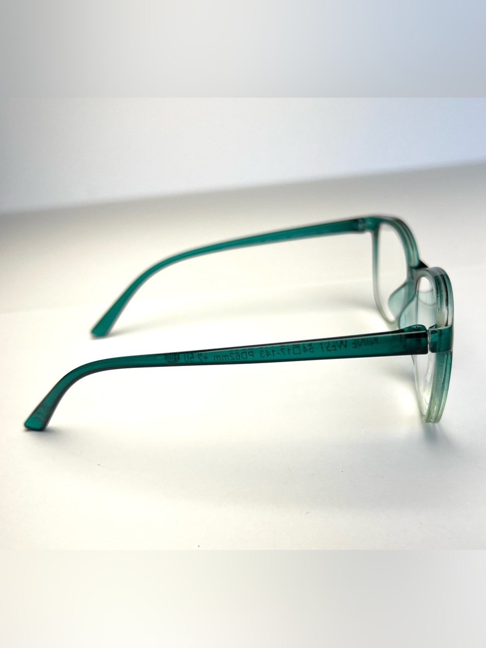Nine West Reading Glasses +2.50 Readers Green Water New No Tag No Package - Picture 3 of 9